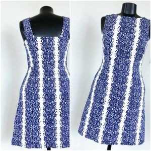 White and Blue Limited Dress